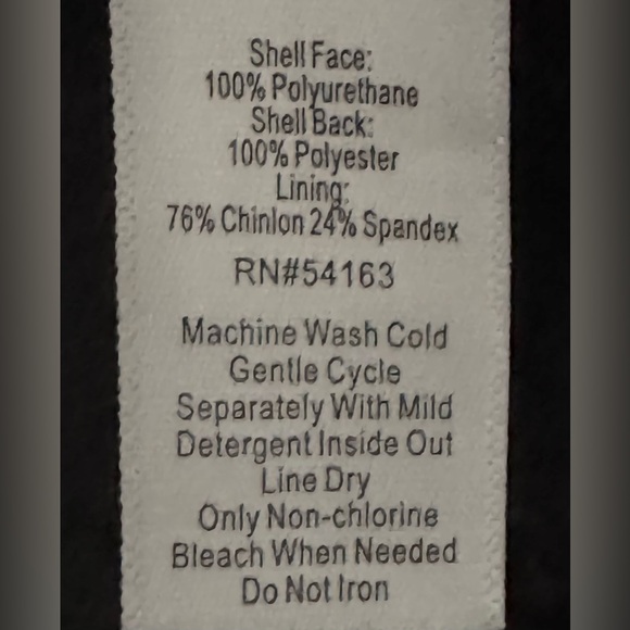 2 for $25 Marc New York Black Faux Leather Leggings Tummy Panels SZ Medium EUC - Picture 7 of 7